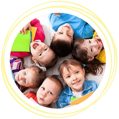 Happy kids holding notebooks